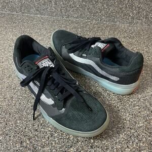 Vans Ultimate Waffle Shoe Sneaker Mens 7 Black Suede Nylon Lace Up Low Women 8.5